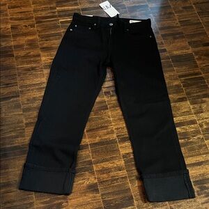 Zara Jet Black Flare Jeans